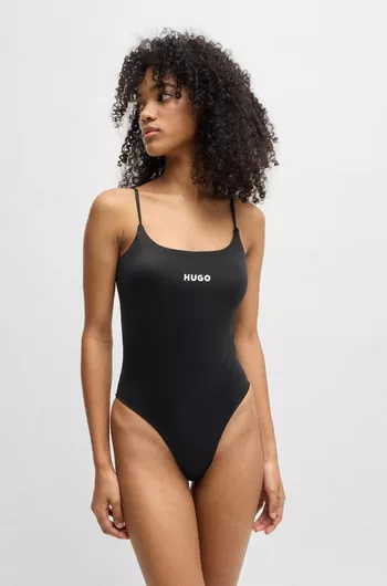 Hugo Boss Ολόσωμο Μαγιό Μαύρο