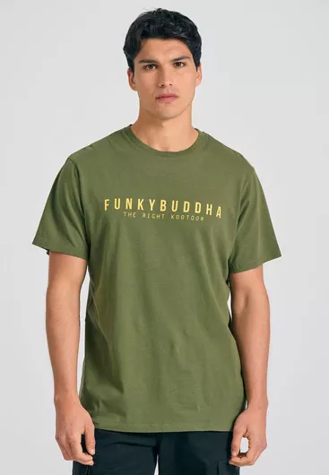 Funky Buddha T-shirt Χακί