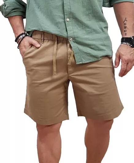 Jack & Jones Αθλητική Ανδρική Βερμούδα Μπεζ