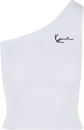 Karl Kani Signature Γυναικεία Μπλούζα Βαμβακερή Αμάνικη Λευκό