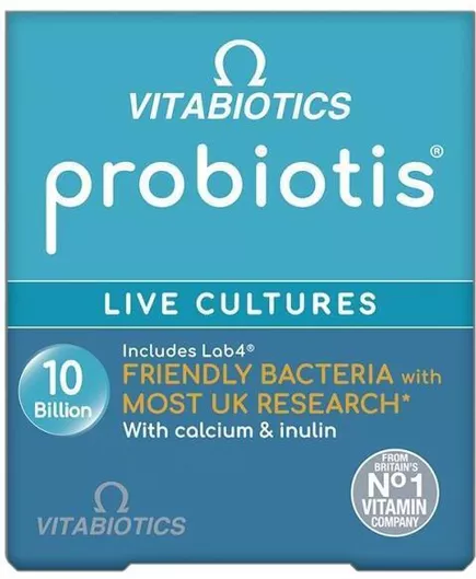 Vitabiotics Probiotis Live Cultures Προβιοτικά 30 κάψουλες