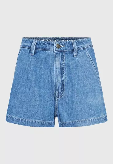 Funky Buddha Γυναικείο Τζιν Σορτς Γαλάζιο