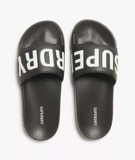 Superdry Slides Μαύρο