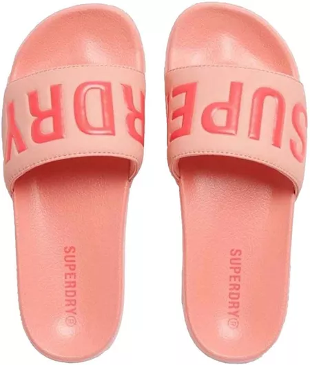 Superdry Core Pool Slides Ροζ