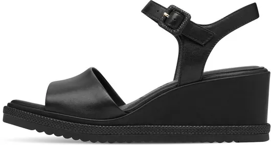 Tamaris Καλοκαιρινές Γυναικείες Πλατφόρμες Μαύρο