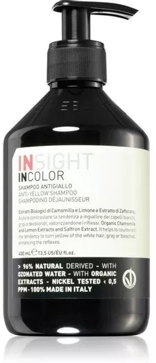 Insight Professional Incolor Anti-yellow Σαμπουάν Διατήρησης Χρώματος για Βαμμένα Μαλλιά 900ml