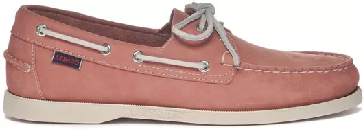 Sebago Docksides Portland Δερμάτινα Ανδρικά Boat Shoes Ροζ