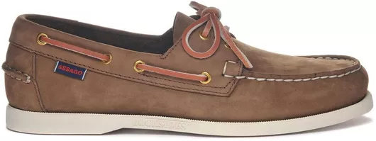 Sebago Docksides Portland Δερμάτινα Ανδρικά Boat Shoes Καφέ