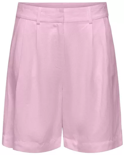 Only Γυναικεία Βερμούδα Λινή Ροζ