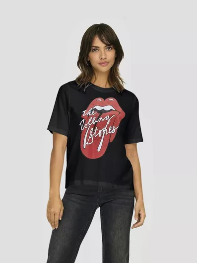 Only Γυναικεία Μπλούζα Βαμβακερή Μαύρο