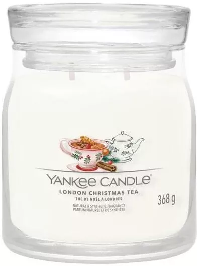 Αρωματικό Κερί Yankee Candle Christmas Tea σε Βάζο με Άρωμα Yankee Candle Λευκό