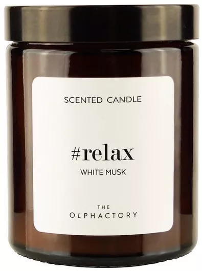 Αρωματικό Κερί Ambientair σε Βάζο με Άρωμα Relax 135gr Λευκό