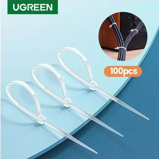 Ugreen 80109 Cable Zip Ties Σετ 100τμχ White 150x2,5mm