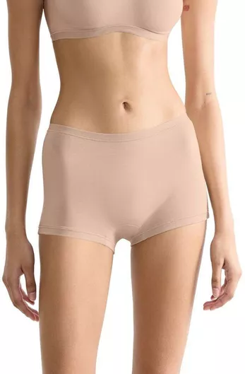 Βαμβακερά Γυναικεία Boxer 3τμχ Μπεζ