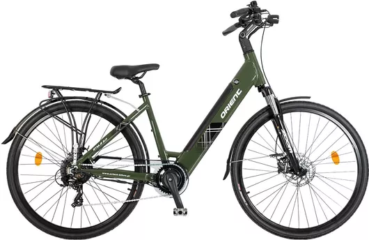 Ηλεκτρικό Ποδήλατο Orient 28" Πράσινο Πόλης με Ταχύτητες & Δισκόφρενα