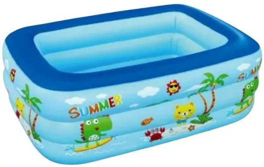 Παιδική Πισίνα PVC Φουσκωτή 210x140x65cm Μπλε