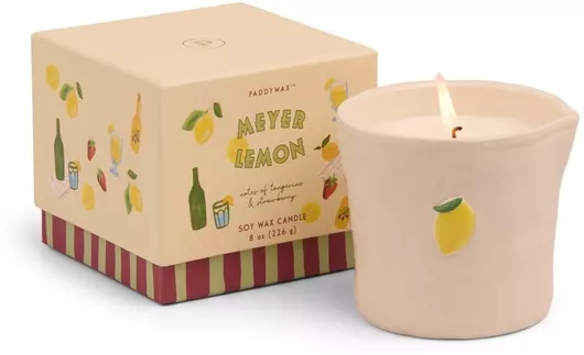 Meyer Lemon Φυτικό Κερί 226gr Κεραμικό Δοχείο Bistro Lemon Paddywax