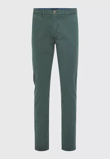 Funky Buddha Παντελόνι Chino σε Κανονική Εφαρμογή Mineral Green