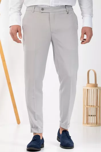 Παντελόνι Ελαστικό σε Slim Εφαρμογή Grey