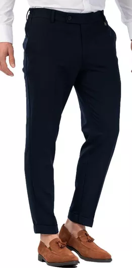 Παντελόνι σε Slim Εφαρμογή Navy Blue