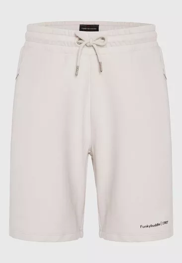 Funky Buddha Αθλητική Ανδρική Βερμούδα Λευκό