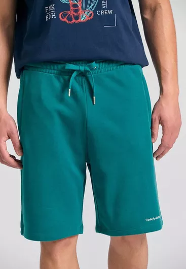 Funky Buddha Ανδρική Αθλητική Βερμούδα DEEP EMERALD