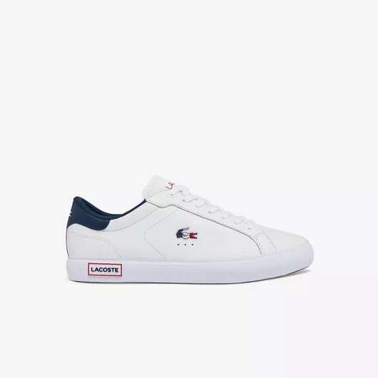 Lacoste Powercourt 125 1 Sma Ανδρικά Sneakers Wht / Nvy / Red