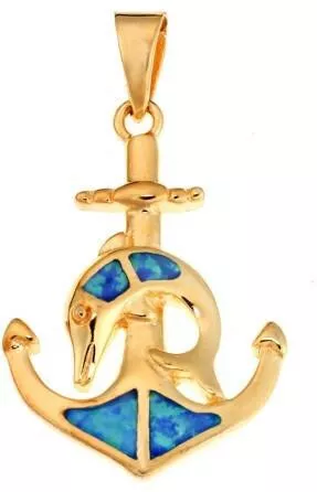 Senza Charm ΆγκυραΕπιχρυσωμένο Ασήμι