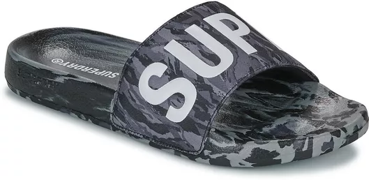 Superdry Camo Ανδρικά Slides Μαύρο