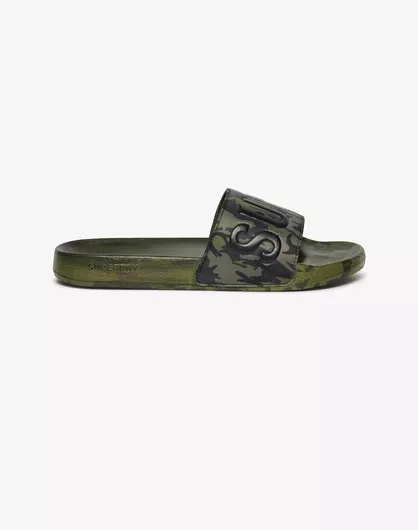 Superdry Core Camo Pool Ανδρικά Slides Χακί