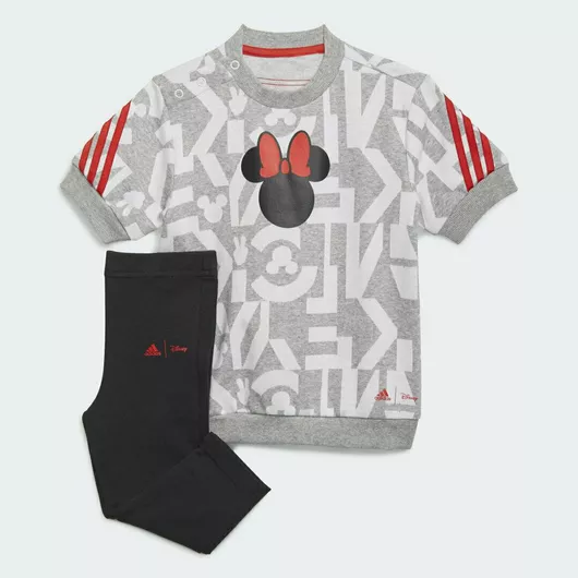 adidas Παιδικό Σετ με Κολάν Χειμερινό 2τμχ Γκρι x Disney Mouse
