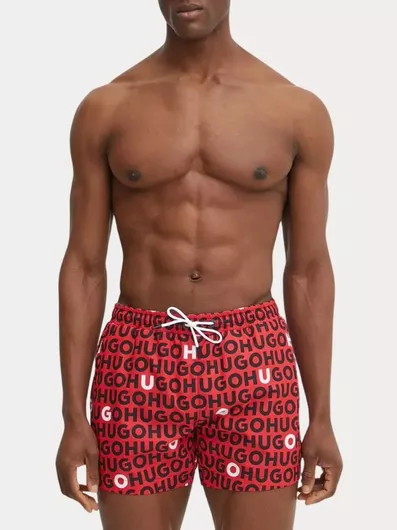 Hugo Boss Ανδρικό Μαγιό Σορτς Red