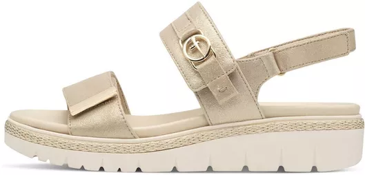 Tamaris Δερμάτινα Γυναικεία Σανδάλια Μπεζ