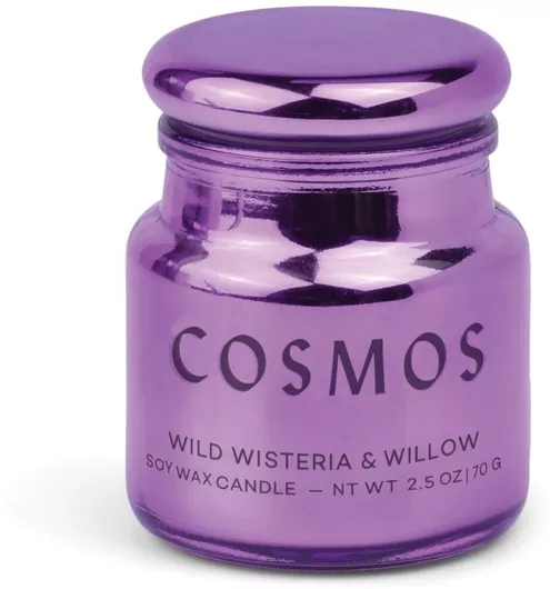Wisteria Willow Φυτικό Κερί 70gr Γυάλινο Δοχείο Καπάκι Chroma Paddywax Μοβ