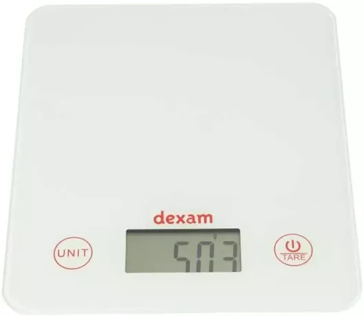 Ζυγαριά Κουζίνας Dexam Ψηφιακή 1gr/5kg λευκο
