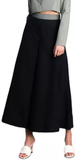 Γυναικείο Μαύρο Υφασμάτινο Παντελόνι Moutaki