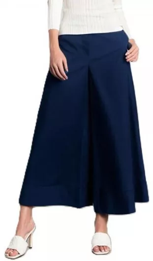 Γυναικείο Υφασμάτινο Παντελόνι Moutaki Navy