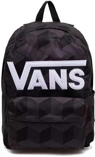 Σχολική Τσάντα Πλάτης Vans Old Skool Drop V Σχολική Γυμνασίου - Λυκείου Μαύρο με Θήκη για Παγούρι 41.9lt
