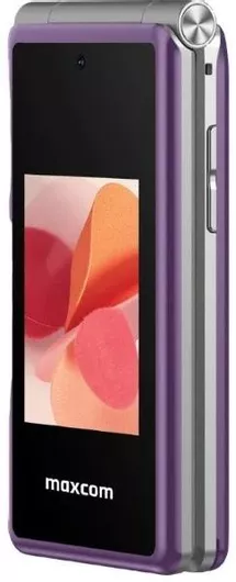 Κινητό Απλής Χρήσης MaxCom MM835 Dual SIM με Κουμπιά Μοβ