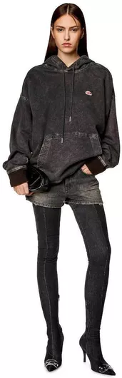 Diesel Γυναικείο Τζιν Σορτς Μαύρο S24A12-7640D-QAH