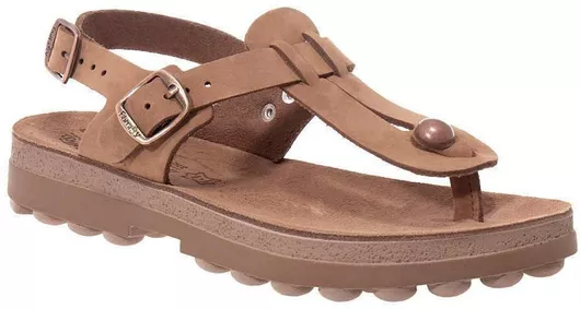 Fantasy Marlena Δερμάτινα Ανατομικά Γυναικεία Σανδάλια Fantasy Sandals σε Ταμπά Απόχρωση