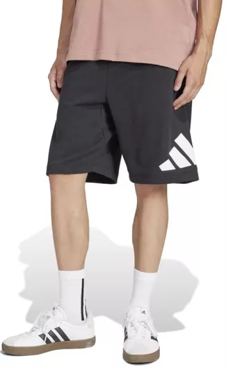 adidas Essentials Big Logo French Terry Ανδρική Βερμούδα Μαύρο