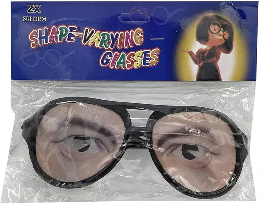 Γυαλιά Οβάλ Ζωγραφισμένα Άτια 14x5cm 1 Τεμάχιο Carnavalista 23592