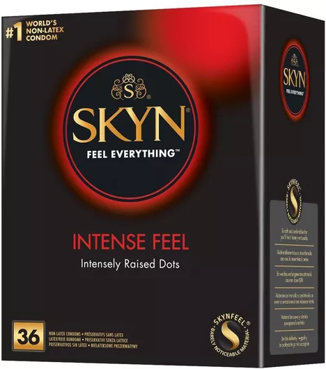 Skyn Προφυλακτικά Intense Feel με Ραβδώσεις χωρίς Λάτεξ 36τμχ