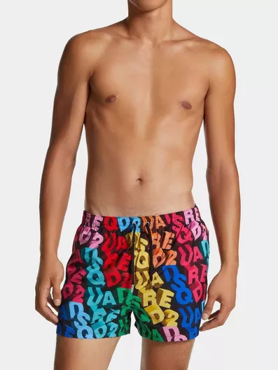 Dsquared2 Ανδρικό Μαγιό Σορτς Πολύχρωμο