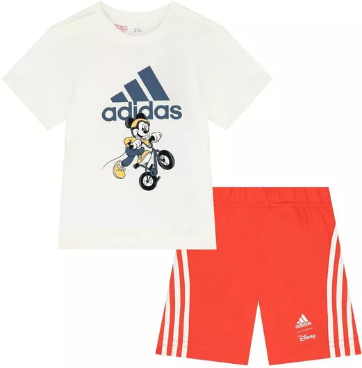 Παιδικό Σετ Ρούχων adidas Καλοκαιρινό 2τμχ Off White