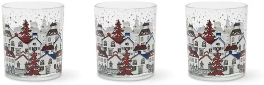 Excelsa Σετ Χριστουγεννιάτικα Ποτήρια 3τμχ 67564