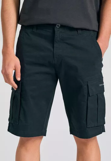 Funky Buddha Ανδρική Βερμούδα Cargo Μαύρο