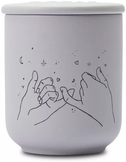 Αρωματικό Κερί Maegen σε Βάζο με Άρωμα Σανδαλόξυλο 240gr Ροζ