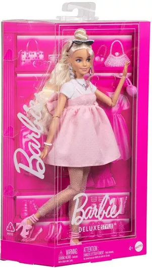 Barbie Deluxe Style Bow Blonde Κούκλα για 3+ Ετών - Mattel
